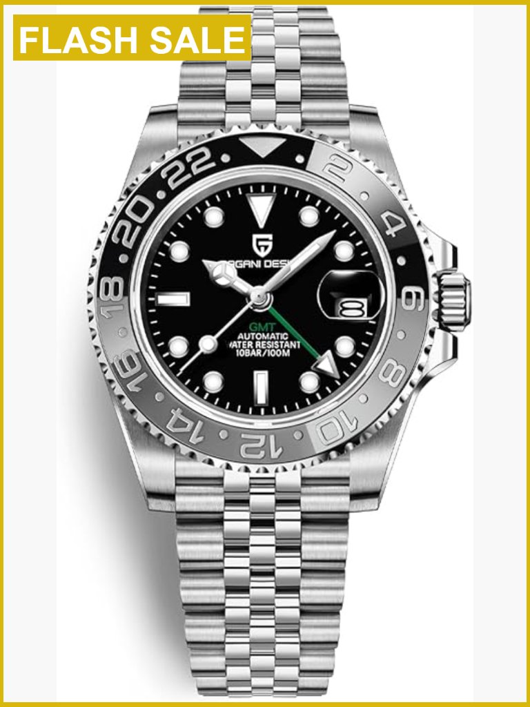 Automatic Gmt Watch 40mm Stainless Steel Sapphire Glass 100m Waterproof